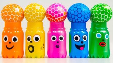 Exploring Colors & Toys: Surprise Button Glass Adventure