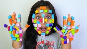 Giant LEGO Car Adventure: Building and Driving a Mega Brick Machine