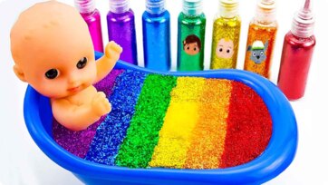 Rainbow Glitter Fun - Learning Colors for Kids