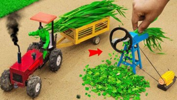 Green Superhero Tractor Adventure on the Farm - Fun Toy Story for Kids