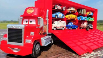 Toy Car Transporter Truck Adventure with Colorful Cars for Kids