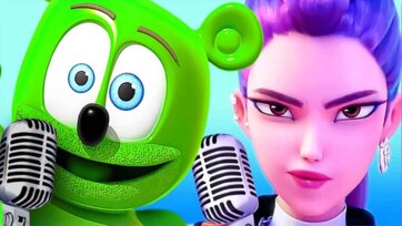 Magic Music Time with a Gummy Bear and Pop Star - Singing Fun Video for Kids