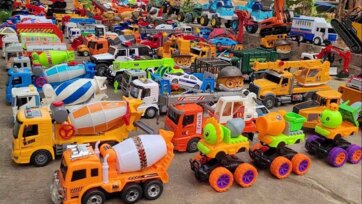 Toy Construction Trucks and Vehicles Busy Day Adventure for Kids