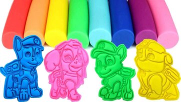 Colorful Clay Paw Patrol Pups Playtime - Shapes, Colors and Fun for Kids