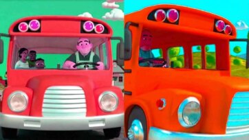 Colorful Cartoon Bus Ride Adventure for Kids - Fun Learning Journey