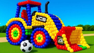 Colorful Balloon Tractor Adventure for Kids - Fun Learning Playtime