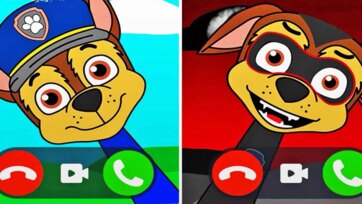 Cartoon Puppy Face Call with Funny Dog Costumes and Playful Surprises